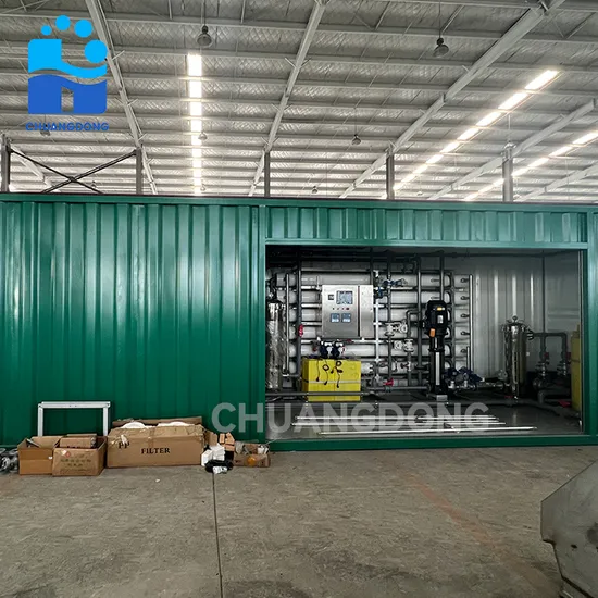 18tph Containerized Reverse Osmosis System Pure Water Treatment System Plant Seawater Desalination RO Water Filter System